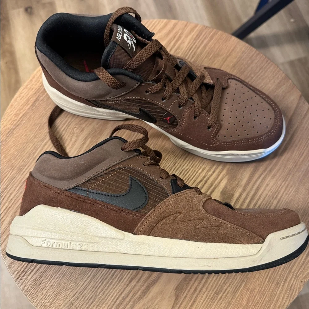 Air Jordan Brown and Black Sneakers
